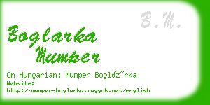 boglarka mumper business card